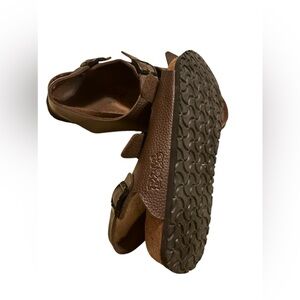Birkenstock | Arizona brown sporty Gorpcore slide sandals | MENS 10